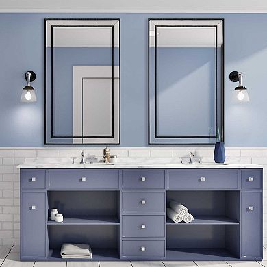 Rectangular Distressed Wall Mirror