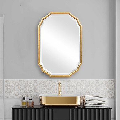 Elegant Curved Notched Dressing Wall Mirror