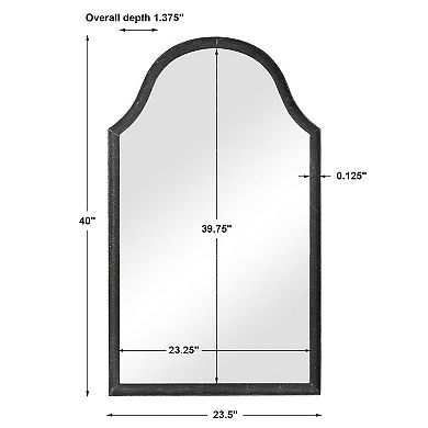 Arch Top Scalloped Wall Mirror