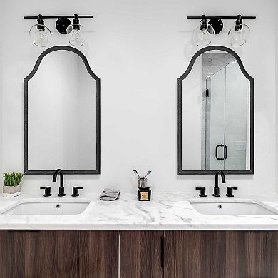 Arch Top Scalloped Wall Mirror
