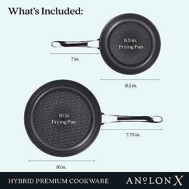 Anolon X Hybrid Nonstick Induction Frypan Set