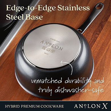 Anolon X Hybrid Nonstick Induction 2.5-qt. Saucier Pan