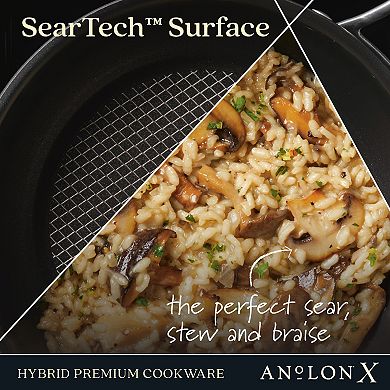 Anolon X Hybrid Nonstick Induction 2.5-qt. Saucier Pan