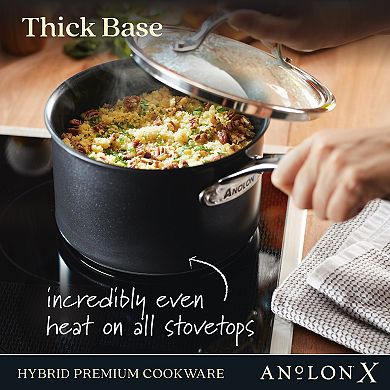 Anolon X Hybrid Nonstick Induction 3-qt. Saucepan