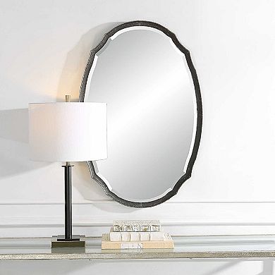 Hammered Oval Wall Mirror