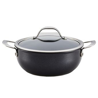 Anolon X Hybrid Nonstick Aluminum Nonstick 4-qt Casserole Pan With Lid