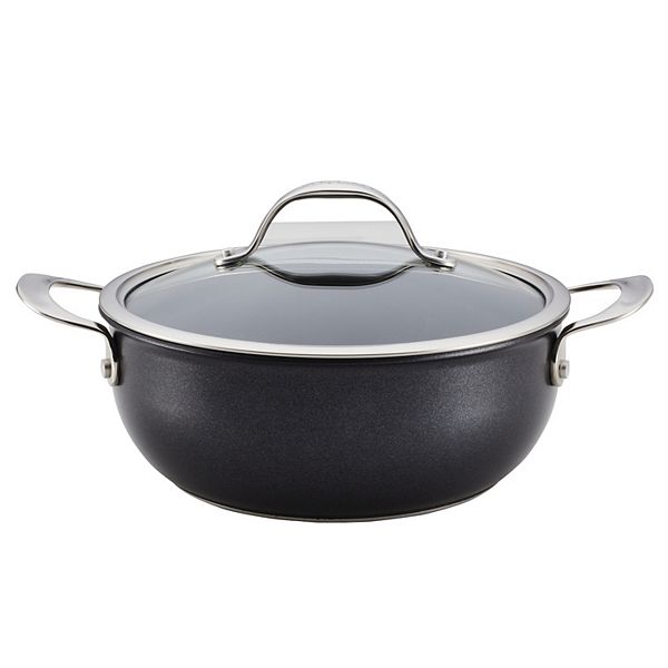 Anolon X Hybrid Nonstick Aluminum Nonstick 4-qt. Casserole Pan With Lid