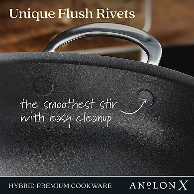 Anolon X Hybrid Nonstick Aluminum Nonstick 4-qt. Casserole Pan With Lid