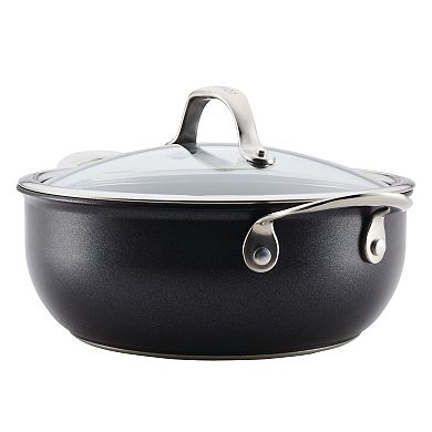 Anolon X Hybrid Nonstick Aluminum Nonstick 4-qt. Casserole Pan With Lid