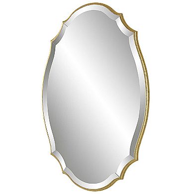 Curved Beveled Wall Mirror