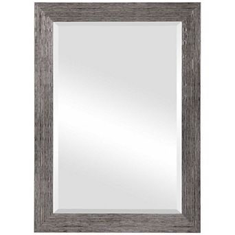 Rectangular Faux Wood Wall Mirror