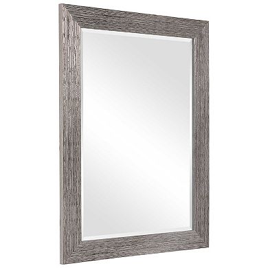 Rectangular Faux Wood Wall Mirror