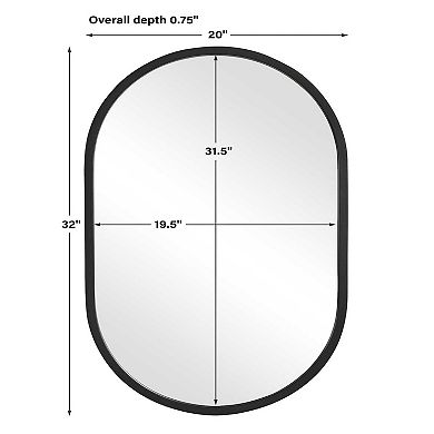 Rounded Corner Wall Mirror