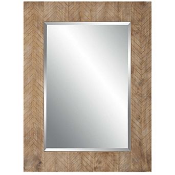 Chevron Rectangular Wall Mirror