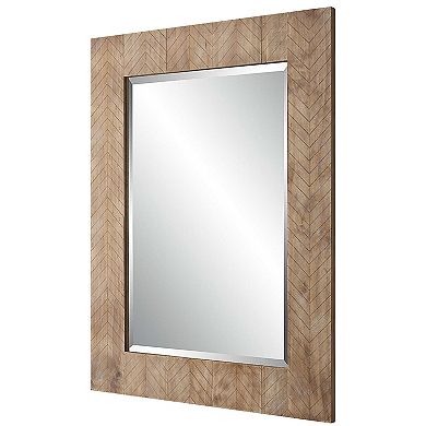 Chevron Rectangular Wall Mirror