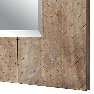 Chevron Rectangular Wall Mirror