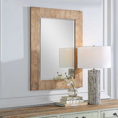 Chevron Rectangular Wall Mirror