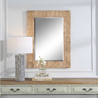 Chevron Rectangular Wall Mirror