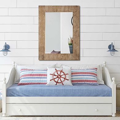 Chevron Rectangular Wall Mirror