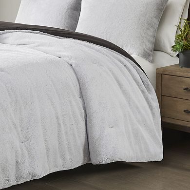 Madison Park Everett Faux Fur to Mink Down-Alternative Comforter Set with Shams