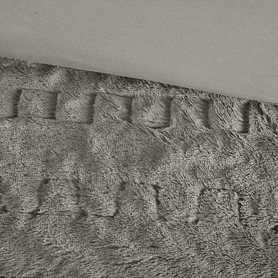 Madison Park Dakota Ruched Faux Fur Down Alternative-Comforter Set with Shams