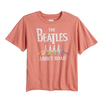 Juniors' The Beatles Rainbow Abbey Road Graphic Tee