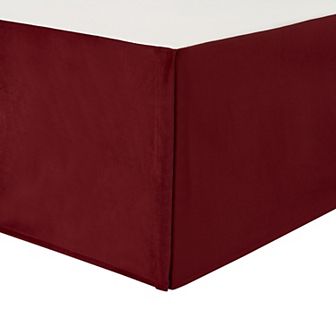 Five Queens Court Nicholas Crimson Bedskirt