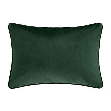 Five Queens Court Nicholas Evergreen Boudoir Embellished Decorative Throw Pillow