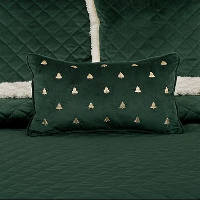 Five Queens Court Clara Pillow Evergreen Boudoir Embellished Decorative Throw Pillow