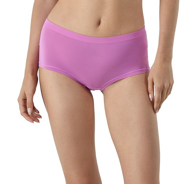 Pink Baby Mid Raise Boyshort Panty, Size: Medium And XS Free Size