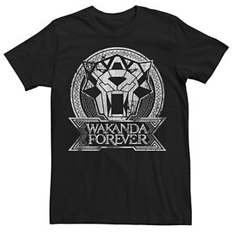 Men's Marvel Wakanda Forever Tribal Panther Logo Tee