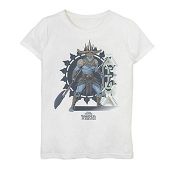 Girls 7-16 Marvel Wakanda Forever Attuma Circle Center Portrait Graphic Tee
