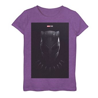 Girls 7-16 Marvel Wakanda Forever Black Panther Mask Poster Graphic Tee