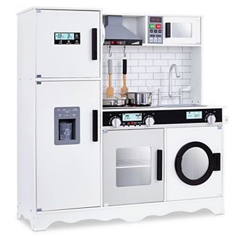 Lil’ Jumbl kitchen set for kids Interactive Kitchen Pretend Wooden Play Kitchen