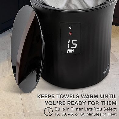 LiveFine Towel Warmer, Bucket Style Heater w/LED Display Fits 40” x 70” Towel