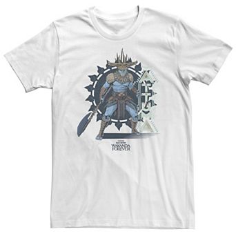 Big & Tall Marvel Wakanda Forever Attuma Circle Center Portrait Tee