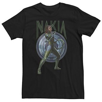 Big & Tall Marvel Wakanda Forever Nakia Blue Shield Tee