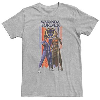 Big & Tall Marvel Wakanda Forever Shuri and Okoye Movie Banner Tee