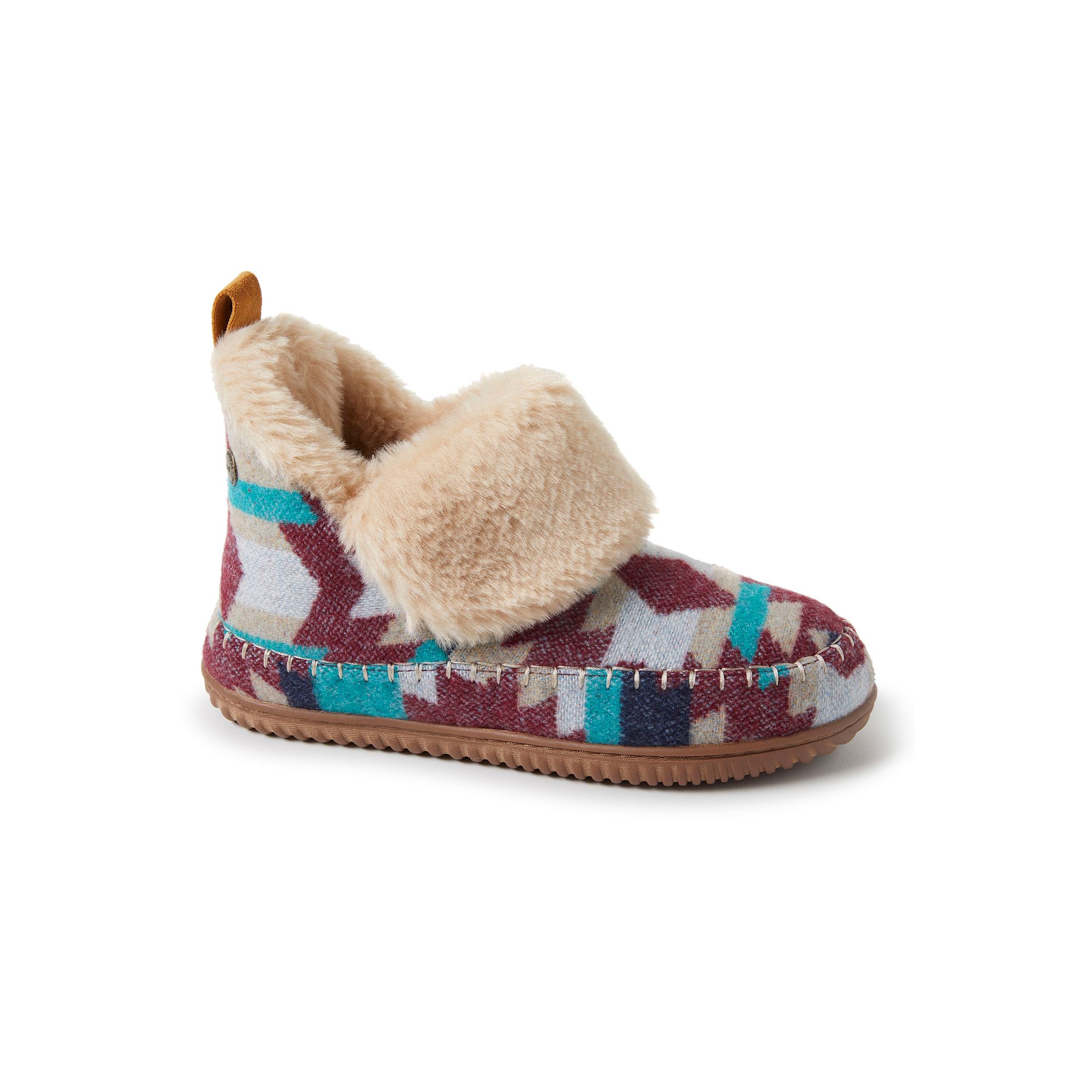 Alpine by Dearfoams Moritz Womens Bootie Slippers, Size: 7, Cabernet