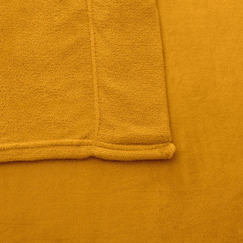 Madelinen Solid Velvet Plush Warm & Cozy Luxurious Fleece Sheet Set, Yellow