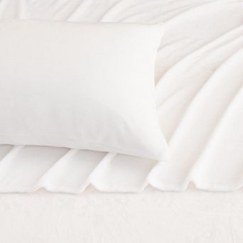 Madelinen Solid Velvet Plush Warm & Cozy Luxurious Fleece Sheet Set