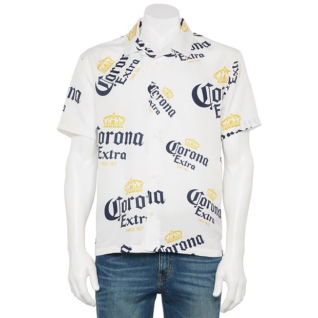 Men's Corona Logo Button-Down Shirt