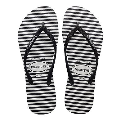 Havaianas Slim Glitter Stripes Women's Flip Flop Sandals