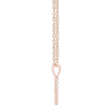 Alyson Layne 14k Gold 1/4 Carat T.W. Diamond Heart Pendant Necklace