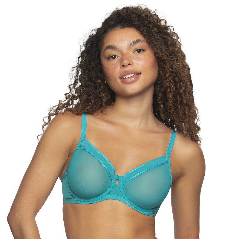 Women's Paramour by Felina Ethereal Mesh Bra 115159, Size: 32 C, Tile Blue