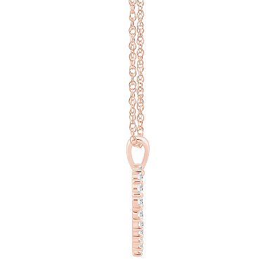 Alyson Layne 14k Gold 1/2 Carat T.W. Diamond Heart Pendant Necklace