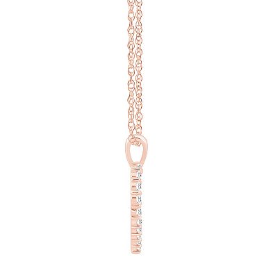 Alyson Layne 14k Gold 1/2 Carat T.W. Diamond Heart Pendant Necklace