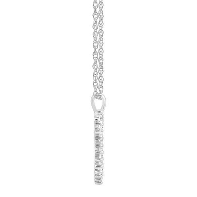 Alyson Layne 10k Gold 1/2 Carat T.W. Diamond Heart Pendant Necklace