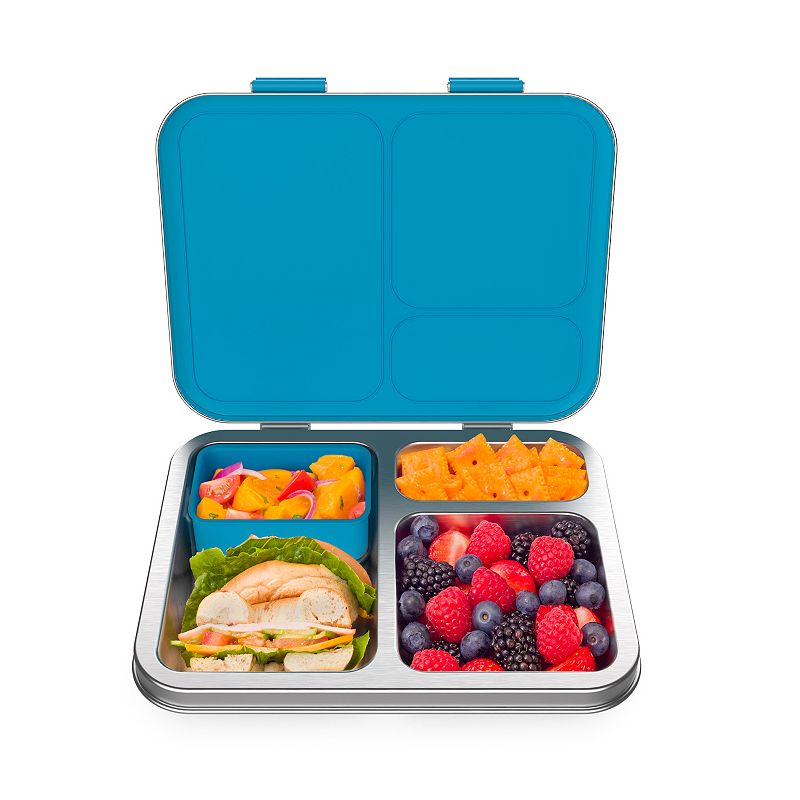 Built Glass Lunch Box With Utensils 900ml Cutlery Food Travel Storage  Leakproof