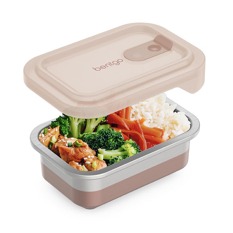 Bentgo Microsteel Heat & Eat Snack Container, Pink